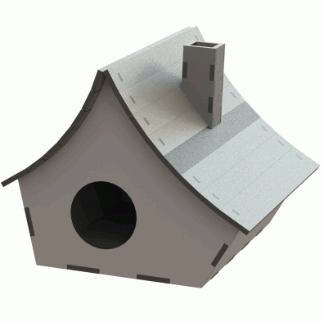 Laser Cut Wooden Birdhouse Free Vector