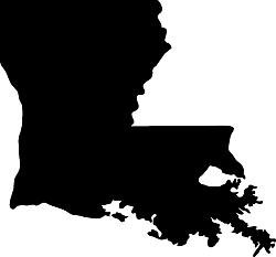 Louisiana Map dxf File