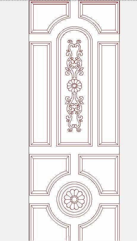 Door Design 17.dxf Free Download - 3axis.co
