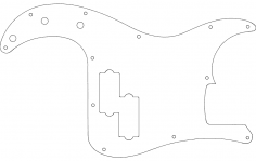 Pbass Plate dxf File