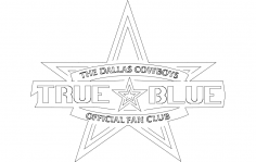 Dallas Cowboys Fan Club dxf File