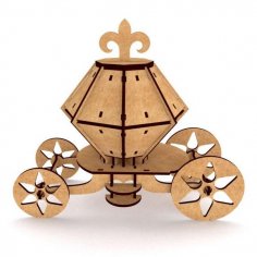 Carriage 3D Puzzle dxf File