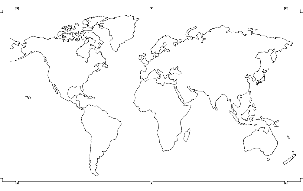 World Map dxf File Free Download - 3Axis.co