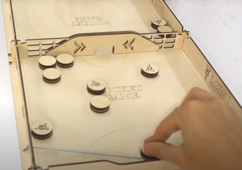 Laser Cut Pucket Game Board Game DXF File Free Download 