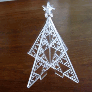Laser Cut Sierpinski Christmas Tree SVG File