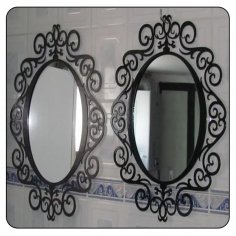 Decorative Mirror Frame Design DXF File
