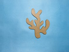 Laser Cut Coral Wood Cutout Shape Free Vector