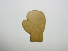 Laser Cut Boxing Glove Unfinished Wood Cutout Shape Free Vector