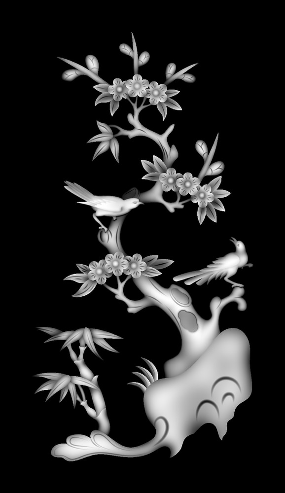 Figure BMP Map Carved Gray Bird Bitmap (.bmp) format file free download ...