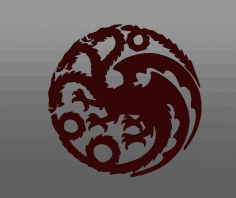 Game of Thrones Targaryen logo stl file