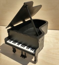 Laser Cut Piano Box Music Lover Gift Box Free Vector