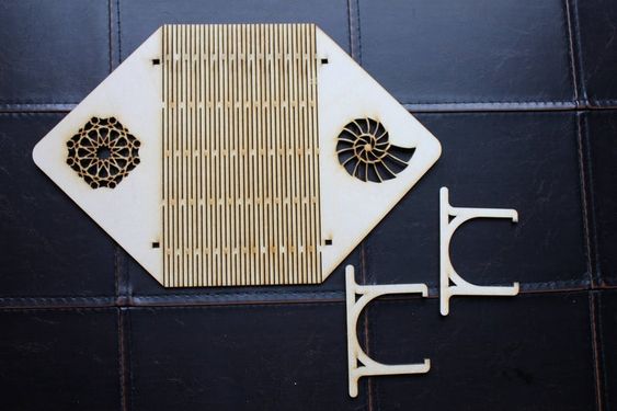 Laser Cut Decorative Wooden Napkin Holder Free Vector