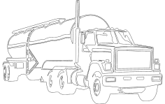 Tank Truck DXF File
