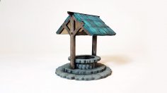 Laser Cut Wishing Well DXF File