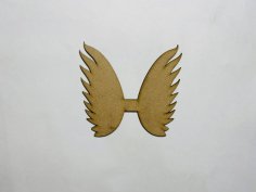 Laser Cut Wood Angel Wings Cutout Angel Wings Shape Free Vector