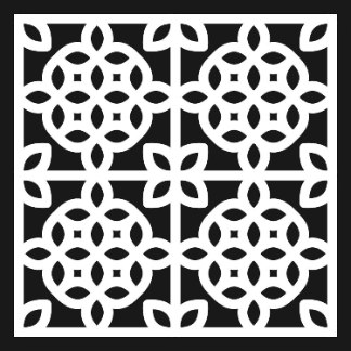 Floral Repeating Pattern For CNC Laser Cutting Free Vector