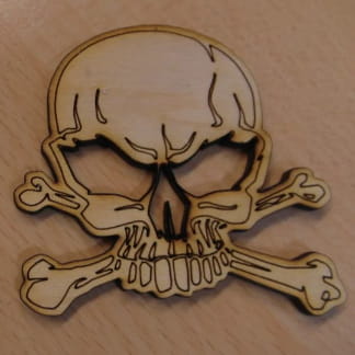 Laser Cut Wooden Skull SVG File