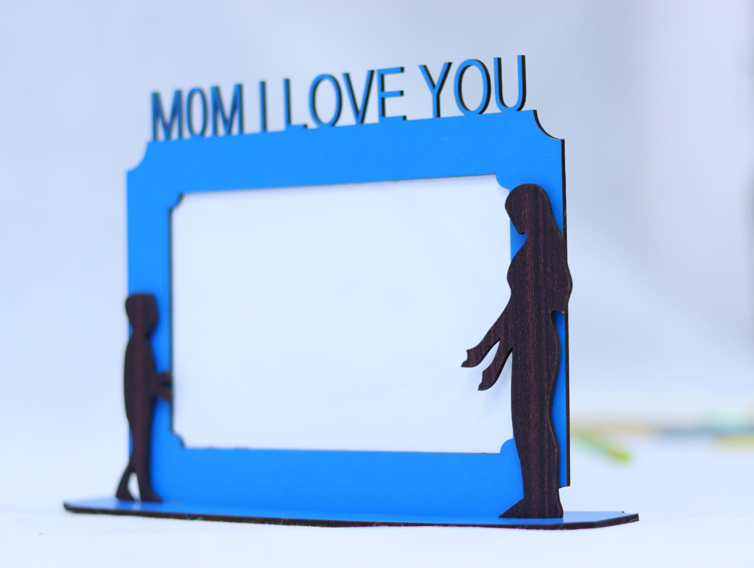 Laser Cut Mom Picture Frame Free Vector