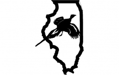 Illinois Pheasant dxf File