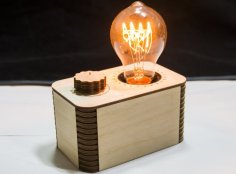 Laser Cut Edison Lamp with Dimmer