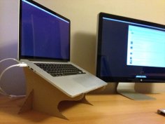 Laser Cut Cardboard Laptop Stand SVG File