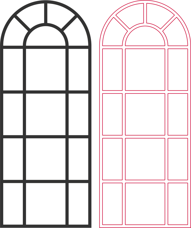 Arched Window vector dxf File Free Download 3axis co