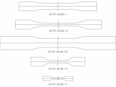 astmd-638-drawing dxf File
