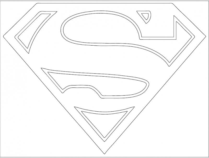 superman logo vector free download