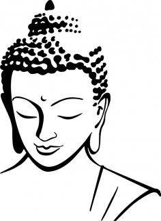 Budhha Face DXF File