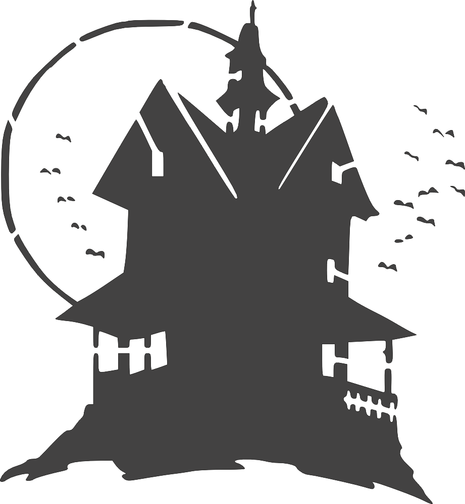 Haunted House DXF File Free Download - 3axis.co