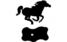 Horse Mustang dxf File