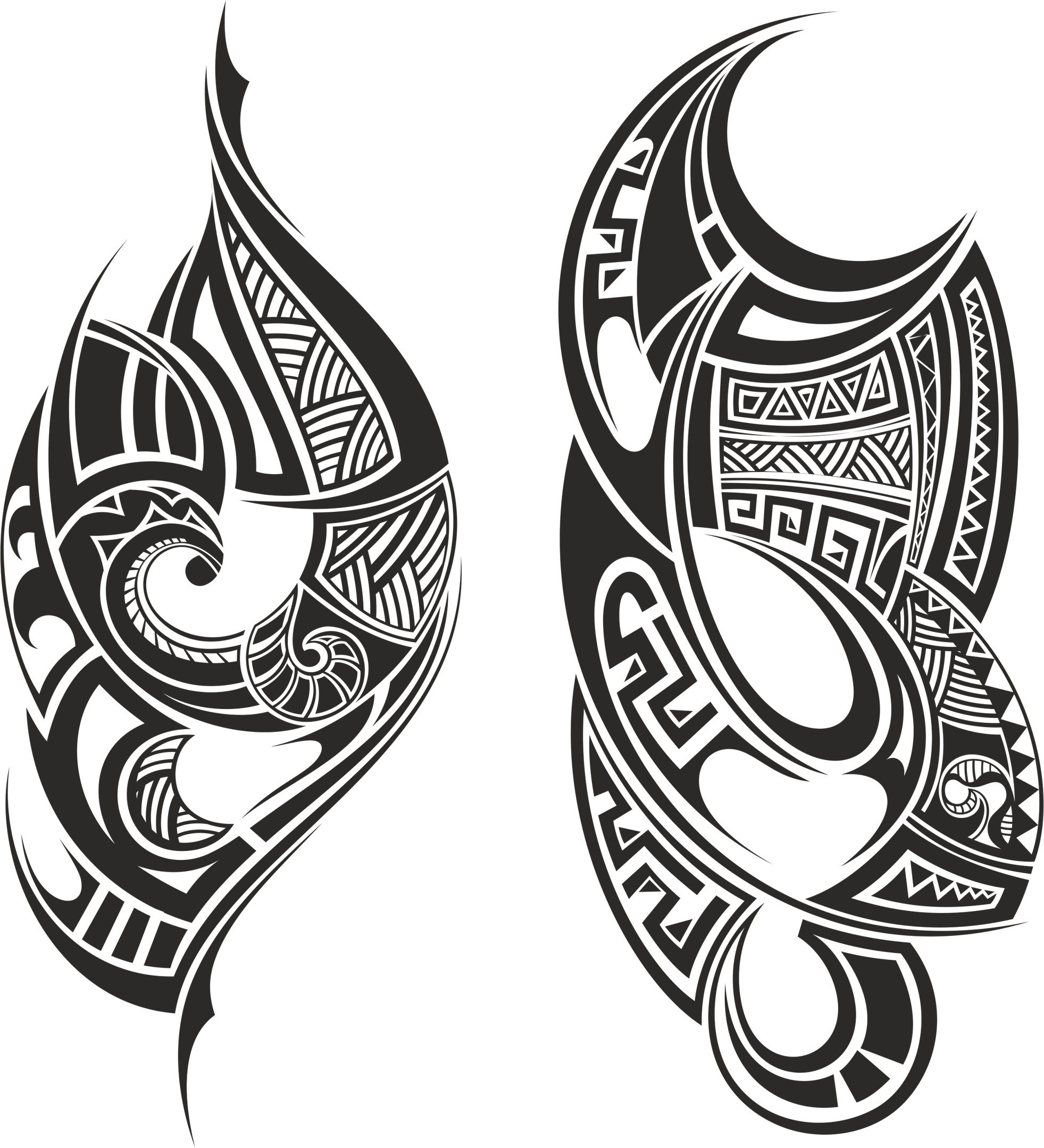 Tribal Tattoo Free Vector cdr Download - 3axis.co