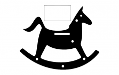Rocking Horse Silhouette Toy dxf File