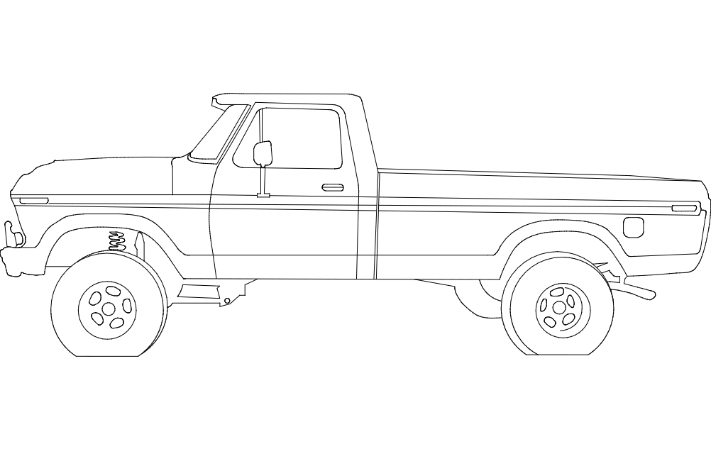 lifted ford truck coloring pages