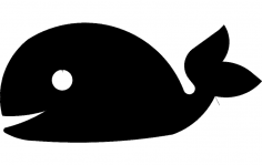 Whale Silhouette dxf File