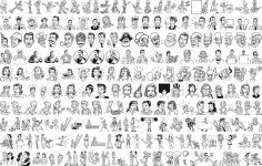 People Outline Free Vector