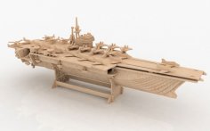 Aircraft carrier 3D Puzzle DXF File