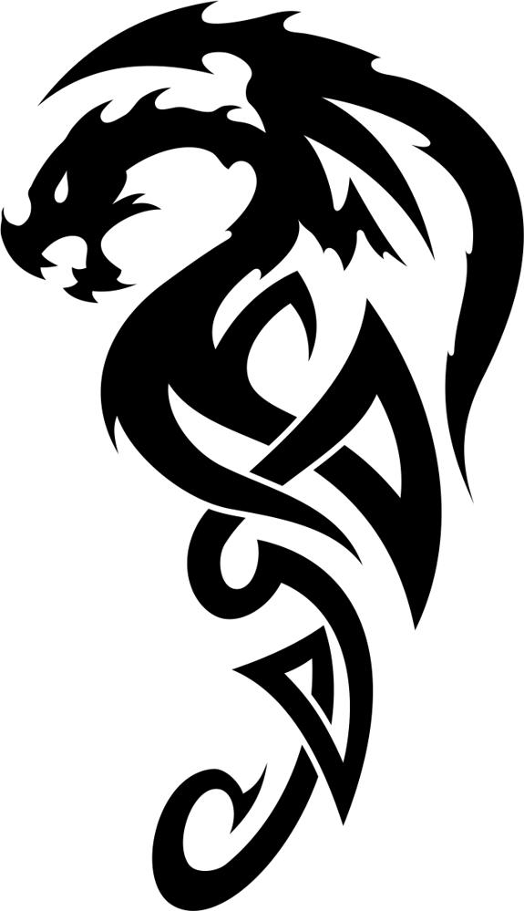Celtic Dragon Tattoo Vector Free Vector cdr Download ...
