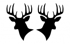 Deer heads 00 1 dxf File