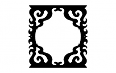 Decorated Frame dxf File