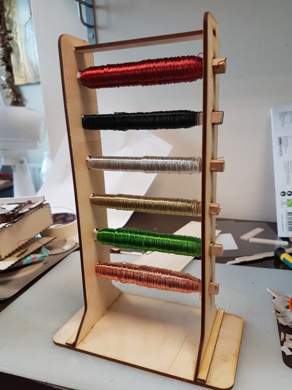 Laser Cut Floral Wire Rack Free Vector Download 3axis.co