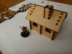 Small Log Cabin dxf File