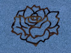 Rose Wall Accent dxf file