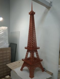 Laser Cut Eiffel Tower 6mm Free Vector