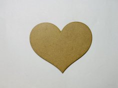 Laser Cut Unfinished Wood Heart Shape Craft Free Vector