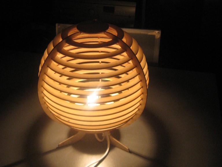 Laser Cut Spherical Lamp DXF File