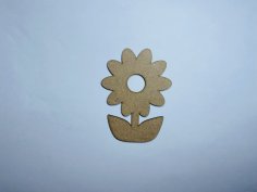 Laser Cut Flower Cutout Unfinished Wooden Shape Free Vector