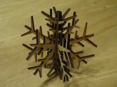 Decorative Plywood Snowflake DXF File