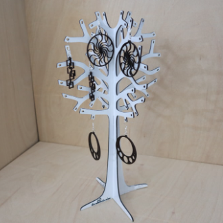 Laser Cut Jewelry Tree Stand 3mm DXF File