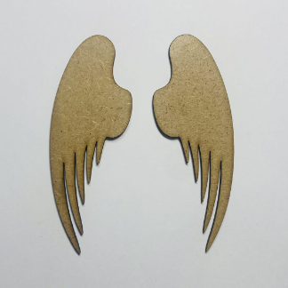 Laser Cut Wooden Angel Wings Cutout Free Vector